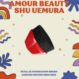 SHU UEMURA PETAL 55 FOUNDATION BRUSH (LIMITED EDITION IRON RED)